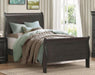 Mayville Twin Sleigh Bed in Gray - U&U Home Budget Furniture (Carteret, NJ)