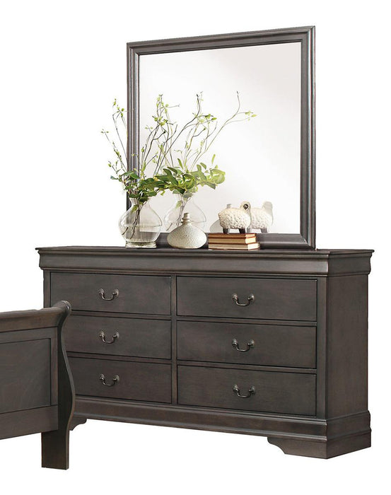 Mayville Mirror in Gray 2147SG-6 - U&U Home Budget Furniture (Carteret, NJ)