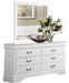 Mayville Mirror in White 2147W-6 - U&U Home Budget Furniture (Carteret, NJ)