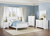 Mayville Mirror in White 2147W-6 - U&U Home Budget Furniture (Carteret, NJ)