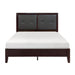 Edina Queen Panel Bed in Espresso-Hinted Cherry - U&U Home Budget Furniture (Carteret, NJ)