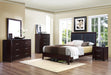 Edina Mirror in Espresso-Hinted Cherry 2145-6 - U&U Home Budget Furniture (Carteret, NJ)