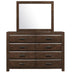 Erwan Mirror in Dark Walnut 1961-6 - U&U Home Budget Furniture (Carteret, NJ)