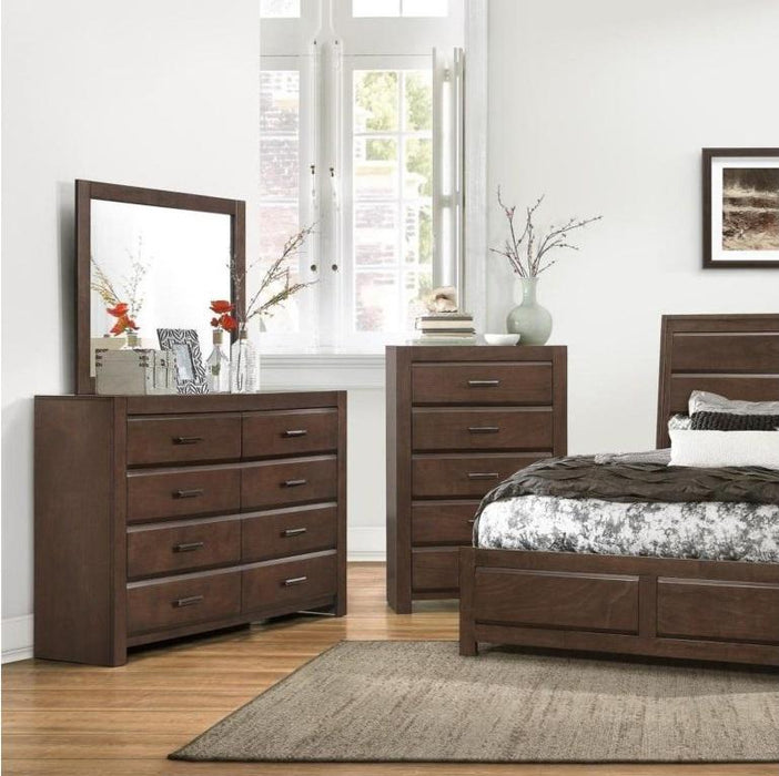 Erwan Mirror in Dark Walnut 1961-6 - U&U Home Budget Furniture (Carteret, NJ)