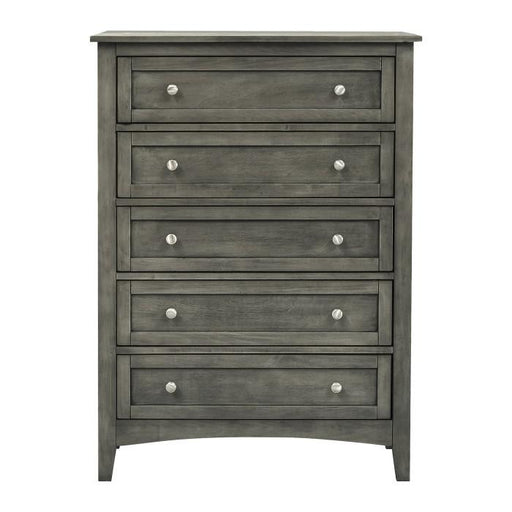 Garcia 5 Drawer Chest in Gray 2046-9 - U&U Home Budget Furniture (Carteret, NJ)