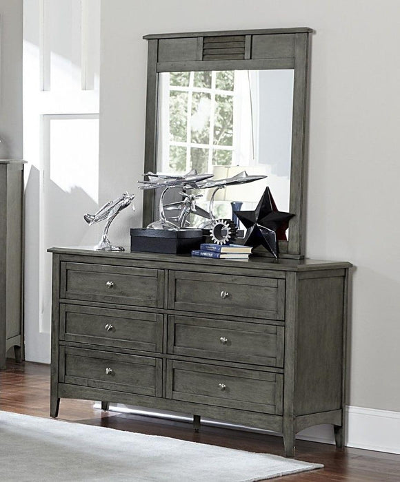 Garcia Mirror in Gray 2046-6 - U&U Home Budget Furniture (Carteret, NJ)
