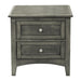 Garcia 2 Drawer Nightstand in Gray 2046-4 - U&U Home Budget Furniture (Carteret, NJ)