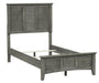Garcia Queen Panel Bed in Gray - U&U Home Budget Furniture (Carteret, NJ)