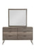 Urbanite Mirror in Tri-tone Gray 1604-6 - U&U Home Budget Furniture (Carteret, NJ)