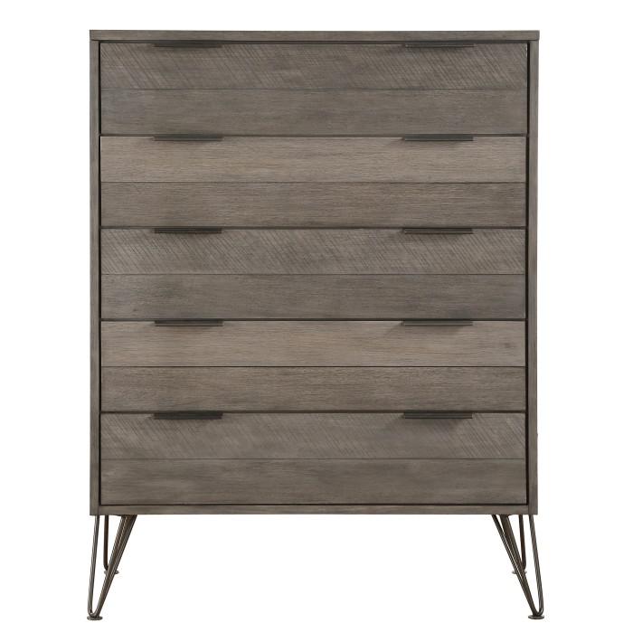 Urbanite Chest in Tri-tone Gray 1604-9 - U&U Home Budget Furniture (Carteret, NJ)