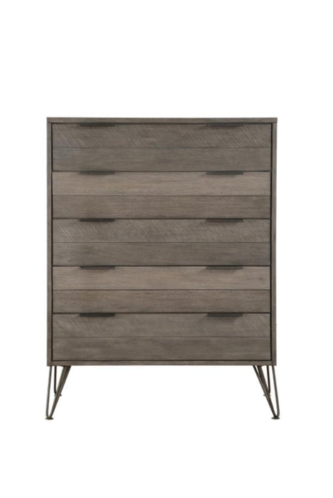 Urbanite Chest in Tri-tone Gray 1604-9 - U&U Home Budget Furniture (Carteret, NJ)