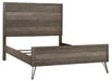 Urbanite Full Panel Bed in Tri-tone Gray 1604F-1* - U&U Home Budget Furniture (Carteret, NJ)