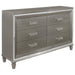 Tamsin Dresser in Silver Grey Metallic 1616-5 - U&U Home Budget Furniture (Carteret, NJ)
