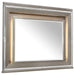 Tamsin Mirror in Silver Grey Metallic 1616-6 - U&U Home Budget Furniture (Carteret, NJ)