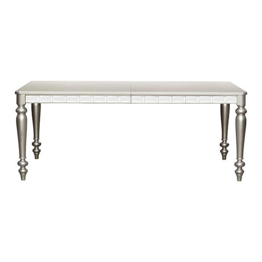 Orsina Dining Table in Silver 5477N-96 - U&U Home Budget Furniture (Carteret, NJ)