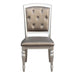 Orsina Side Chair in Silver (Set of 2) - U&U Home Budget Furniture (Carteret, NJ)