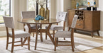 Edam Round Dining Table in Light Oak 5492-52 - U&U Home Budget Furniture (Carteret, NJ)