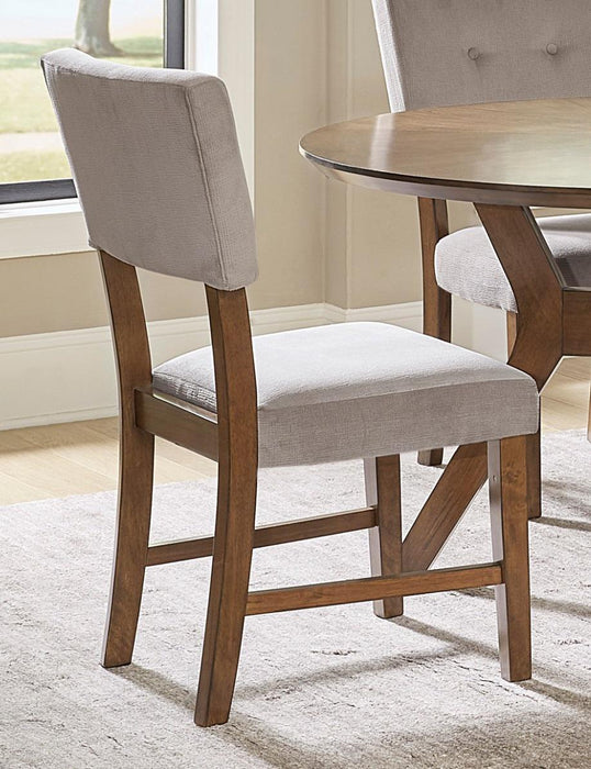 Edam Side Chair in Light Oak (Set of 2) - U&U Home Budget Furniture (Carteret, NJ)