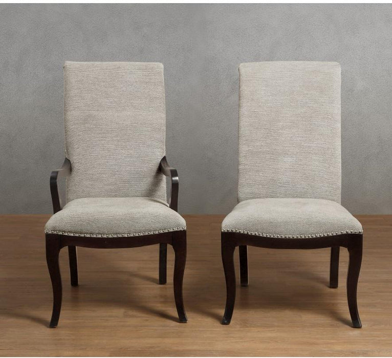Savion Arm Chair in Espresso (Set of 2) - U&U Home Budget Furniture (Carteret, NJ)