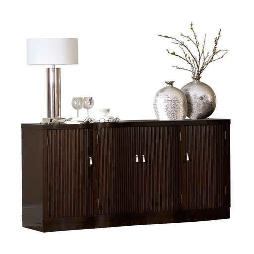 Savion Server in Espresso 5494-40 - U&U Home Budget Furniture (Carteret, NJ)