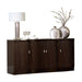 Savion Server in Espresso 5494-40 - U&U Home Budget Furniture (Carteret, NJ)