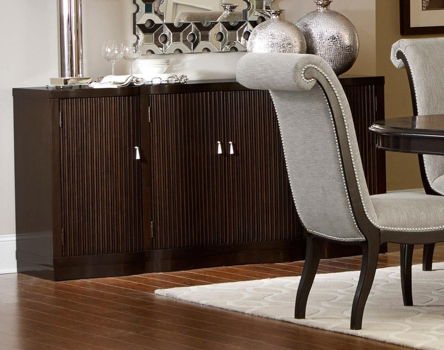 Savion Server in Espresso 5494-40 - U&U Home Budget Furniture (Carteret, NJ)