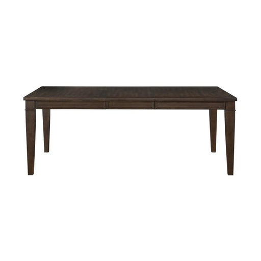 Makah Dining Table in Dark Brown 5496-78 - U&U Home Budget Furniture (Carteret, NJ)