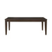Makah Dining Table in Dark Brown 5496-78 - U&U Home Budget Furniture (Carteret, NJ)