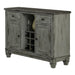 Fulbright Server in Gray 5520-40 - U&U Home Budget Furniture (Carteret, NJ)
