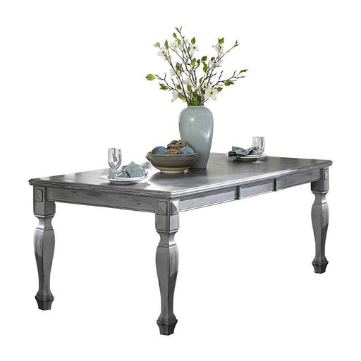 Fulbright Dining Table in Gray 5520-78 - U&U Home Budget Furniture (Carteret, NJ)