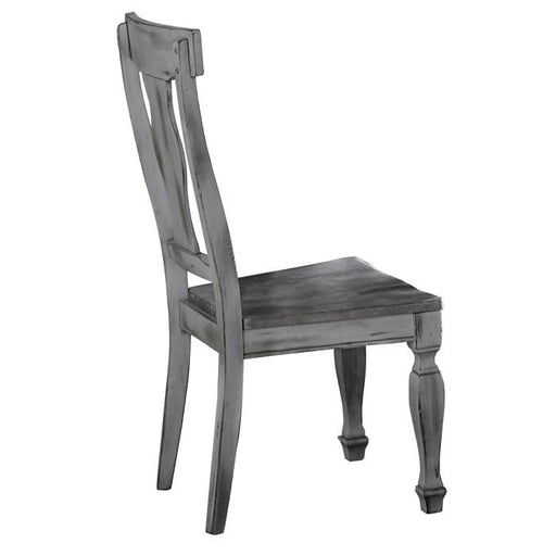 Fulbright Side Chair in Gray (Set of 2) - U&U Home Budget Furniture (Carteret, NJ)