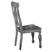 Fulbright Side Chair in Gray (Set of 2) - U&U Home Budget Furniture (Carteret, NJ)