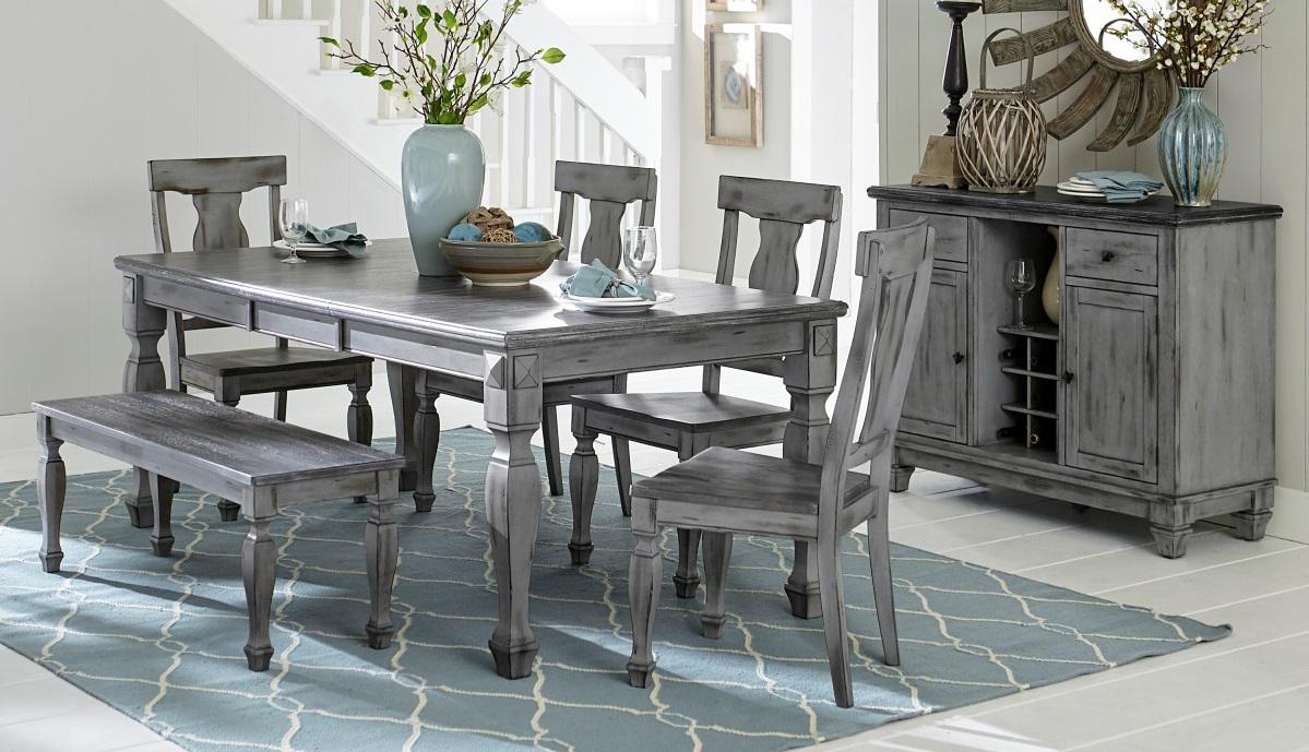 Fulbright Side Chair in Gray (Set of 2) - U&U Home Budget Furniture (Carteret, NJ)