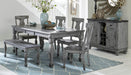 Fulbright Side Chair in Gray (Set of 2) - U&U Home Budget Furniture (Carteret, NJ)
