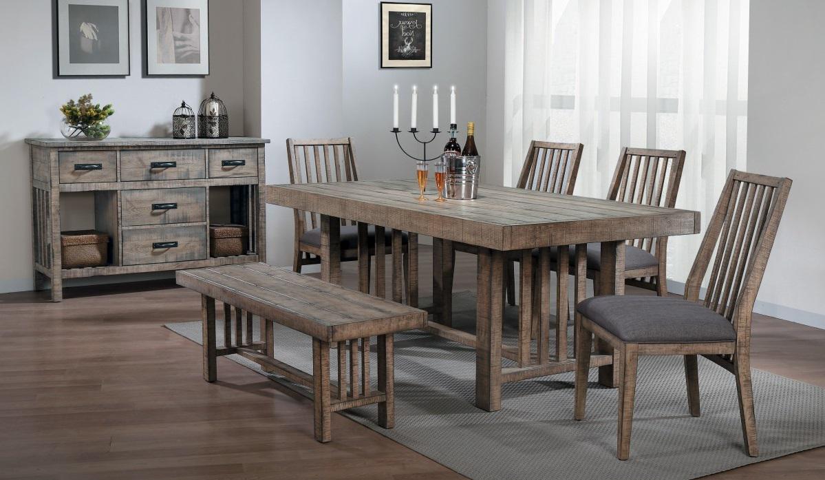 Codie Bench in Light Brown 5544-13 - U&U Home Budget Furniture (Carteret, NJ)