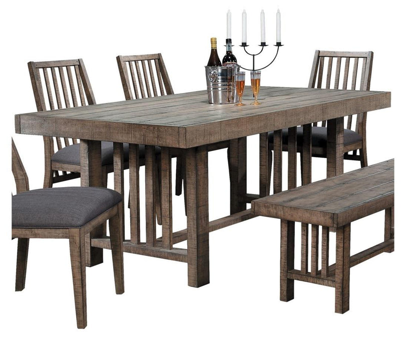 Codie Dining Table in Light Brown 5544-72 - U&U Home Budget Furniture (Carteret, NJ)