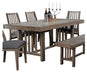 Codie Dining Table in Light Brown 5544-72 - U&U Home Budget Furniture (Carteret, NJ)