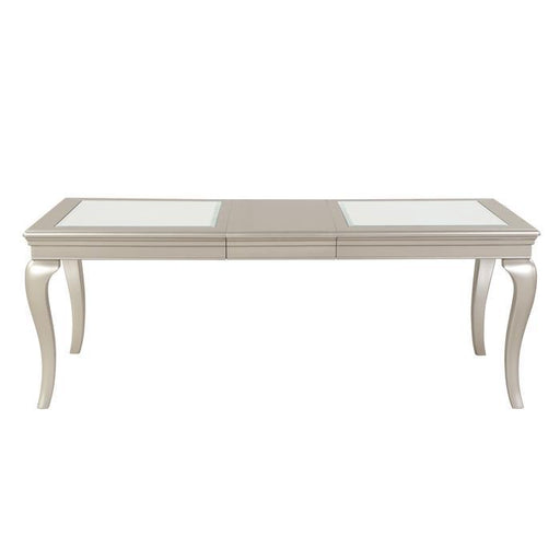 Crawford Dining Table in Silver 5546-84 - U&U Home Budget Furniture (Carteret, NJ)