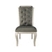 Crawford Side Chair in Silver (Set of 2) - U&U Home Budget Furniture (Carteret, NJ)