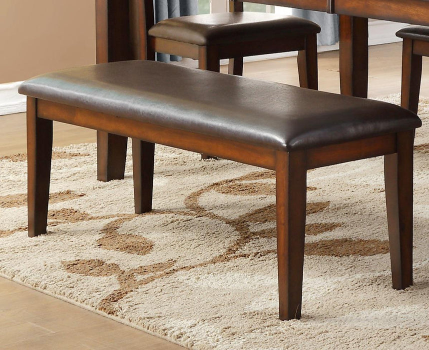Mantello Bench in Cherry 5547-13 - U&U Home Budget Furniture (Carteret, NJ)
