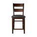 Mantello Counter Height Chair in Cherry (Set of 2) - U&U Home Budget Furniture (Carteret, NJ)