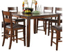 Mantello Counter Height Chair in Cherry (Set of 2) - U&U Home Budget Furniture (Carteret, NJ)