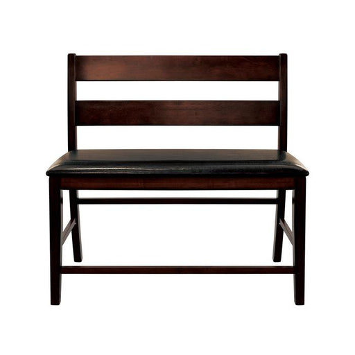 Mantello Counter Height Bench in Cherry 5547-24BH - U&U Home Budget Furniture (Carteret, NJ)