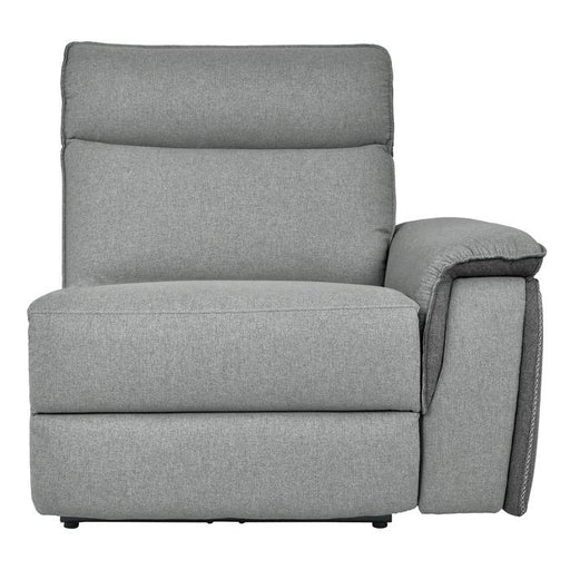 Maroni Power RSF Reclining Chair with Power Headrest and USB Port in Dark Gray/Light Gray 8259-RRPWH - U&U Home Budget Furniture (Carteret, NJ)