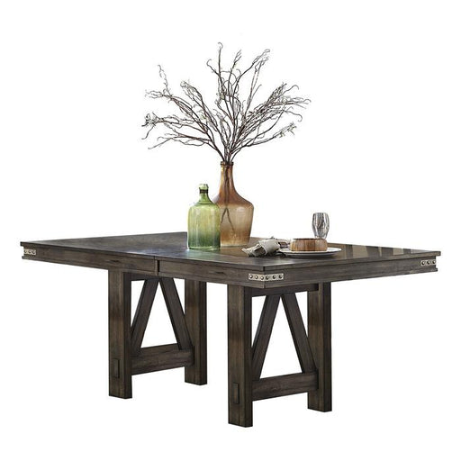 Mattawa Dining Table in Brown 5518-78* - U&U Home Budget Furniture (Carteret, NJ)