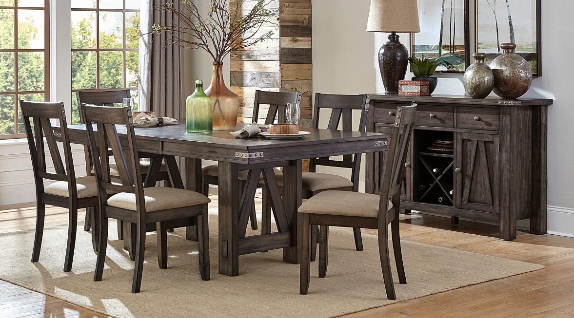 Mattawa Dining Table in Brown 5518-78* - U&U Home Budget Furniture (Carteret, NJ)