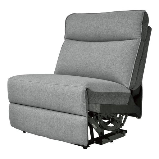 Maroni Armless Chair in Dark Gray/Light Gray 8259-AC - U&U Home Budget Furniture (Carteret, NJ)