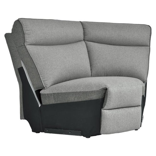 Maroni Corner Seat in Dark Gray/Light Gray 8259-CR - U&U Home Budget Furniture (Carteret, NJ)