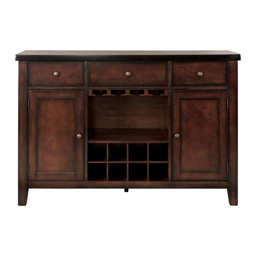 Mantello Server in Cherry 5547-40 - U&U Home Budget Furniture (Carteret, NJ)