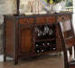 Mantello Server in Cherry 5547-40 - U&U Home Budget Furniture (Carteret, NJ)